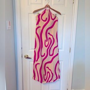Light and airy maxi dress with fun pattern